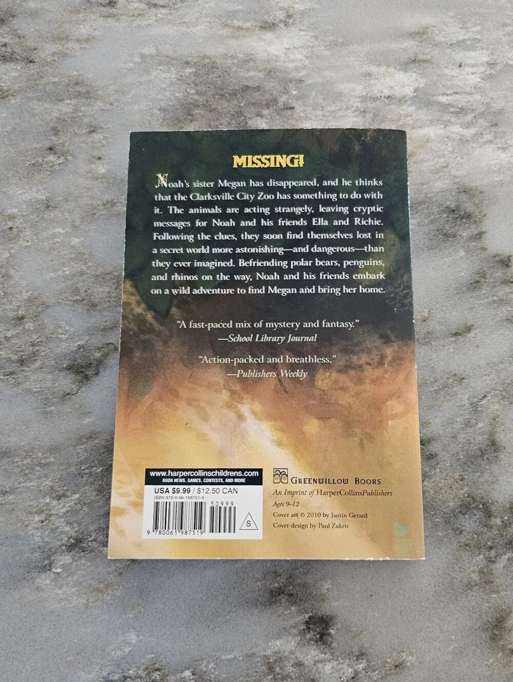 The Secret Zoo by Bryan Chick Paperback Novel Fantasy Adventure Age 9-12